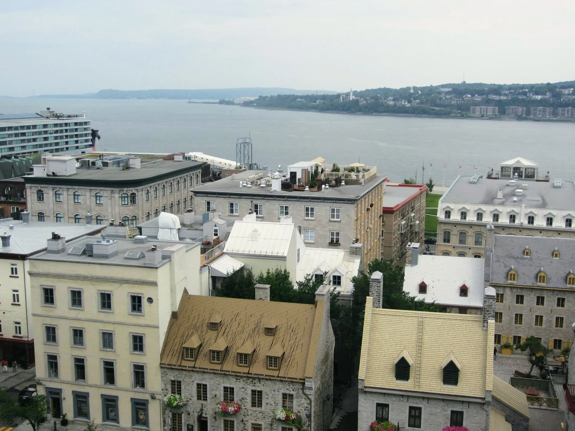 Vue de Québec et du fleuve